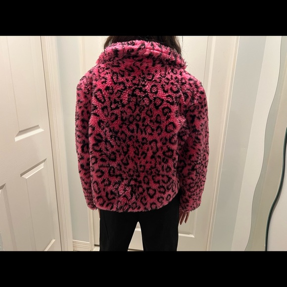 Leopard print hot pink jacket NWOT - Picture 4 of 5
